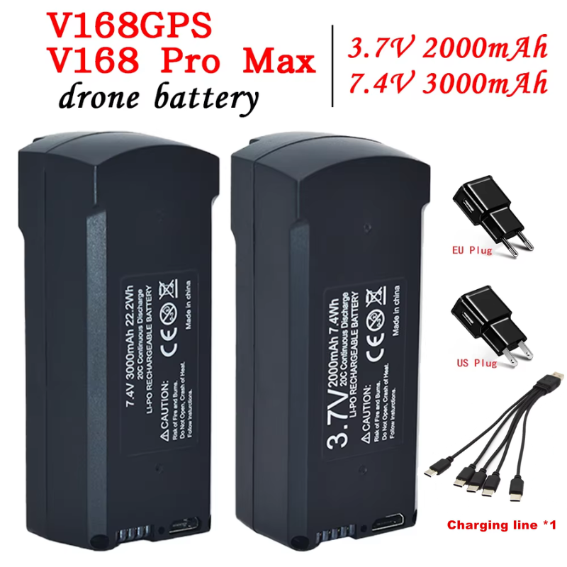 Drone Mapping - GPS V198 7.4V 3000mAh Pil RC